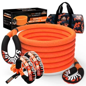 1″x30ft 4×4 Offroad Kinetic Recovery Tow Rope Heavy Duty Offroad Towing Straps Kit