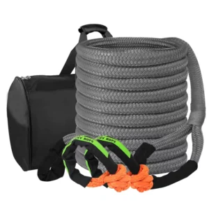 100% Nylon Elastic Kinetic Recovery Tow Rope for Off Road Vehicles Heavy Duty Rescue and Stuck Traction