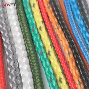 1mm-30mm 12 Strands UHMWPE Coated Braided Rope High Strength Lightweight Durable Dyneemas Durable Rope For Outdoor