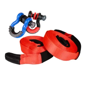 2 4 Inch Heavy Duty Vehicle Snatch Strap Tow Rope Recovery Snatch Strap for Off-road Emergency Tools