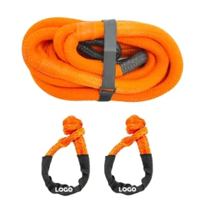 28mm*9m B.S.13.5t Recovery Kinetic Rope Kit with Soft Shackles for 4X4 Off Road Cars with 30ft Towing Rope