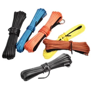 2mm 40mm UHMWPE Rope 12 Strands Breaking Strength 3.2 Ton Hollow Braided Winch Tow Rope Truck Rope