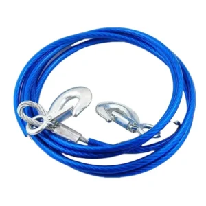 4 m Long 5 Ton Towing Super Strong Emergency Heavy Duty Car Tow Cable Strap Rope with Dual Forged Hooks