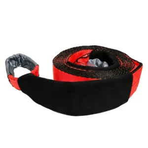 6″ X 30′ Tow Belt Heavy Duty 60,000Lbs 80000LBS Tow Strap Off Road Towing Rope with Reinforced Loops for Recovery Vehicles
