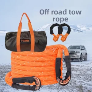 6m Nylon Elastic Car Tow Rope Off Road Recovery Snatch Strap for Daily Sedan SUV Emergency Rescue