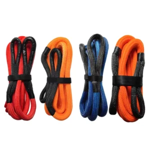 6m Off road Vehicle Trailer Rope 8t Strong Elastic SUV Tow Rope with Gloves and Storage Bag for Emergency Rescue