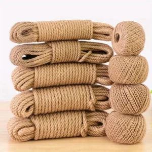 6mm Jute String Twisted Rope for Bondage 100 Percent Tossa Flexible Twisted Rope Manufacturer