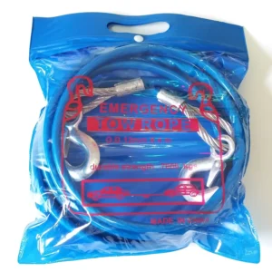 7T 4M Steel Wire Tow Rope (12mm Diameter CE Certified) Emergency Tool for Car Owners
