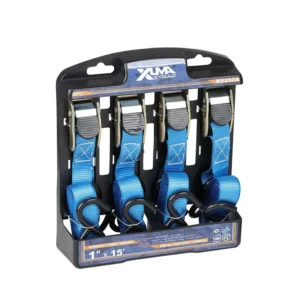 Adjustable 1 Inch Polyester Lashing Strap With CAM Buckle And Ratchet GS Certified Tie Downs
