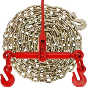 Adjustable Length Grade 70 Alloy Steel Welded Drag Chain For Heavy Duty Logistics Vehicle Recovery Off Road Towing