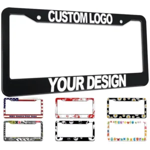 Alloy Car License Plate Frame Holder Cover License Plate Frames Car Number License Plate Frame With Custom Logo