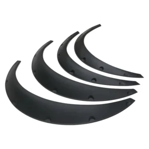C0590 4Pcs Universal Flexible Car Mudguards Mud Splash Guards Mud Flaps Fender Flares Extra Wide Body Wheel Arches