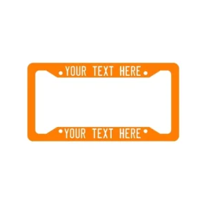 Car License Plate Frame Zinc Alloy Business Style Chrome Custom Universal Fitment