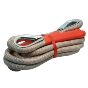 Car Tow Rope Thickened Durable Cotton & Steel 20 Ton 10M Powerful Pulling for Truck Road Rescue
