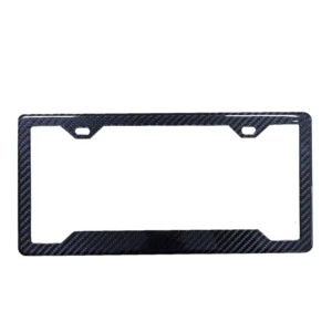 Carbon Fiber Pattern License Plate Frame Universal Simple Design Car Exterior Accessory