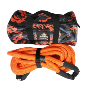 China Manufacturer 1 Inch 20ft 4×4 Off Road Car Snatch Strap Nylon Kinetic Double Braided Recovery Tow Rope