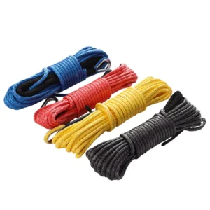 Custom 4WD Winch Synthetic Rope 12 Strand Polymer Polyethylene High Strength Auto Offroad Towing Rope 2000-20000lbs Capacity