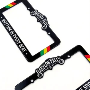 Custom Logo Custom Color Custom Design Fashion Hanging ABS Plastic License Plate Frame USA Size Car Tag Cover OEM