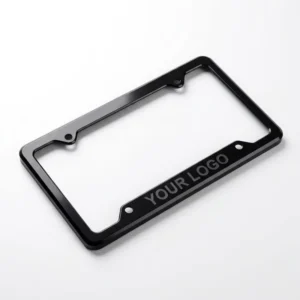 Custom Logo Fashion License Plate Frame 2 Pack Personalized Auto Tag Holder ABS Universal US Standard 12×6 Cars Trucks SUV