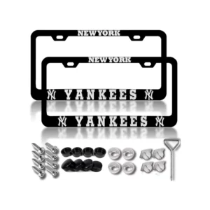 Custom Plastic 3D Embossed Logo Car License Plate Frame for Standard USA Size