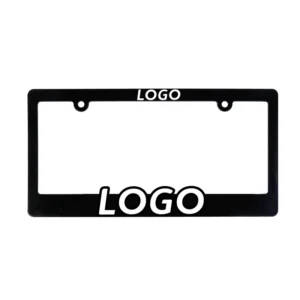 Custom US Design Car License Plate Frame with Cover Usa logo Number Plate Frame License Holder Cover License Plate Frame