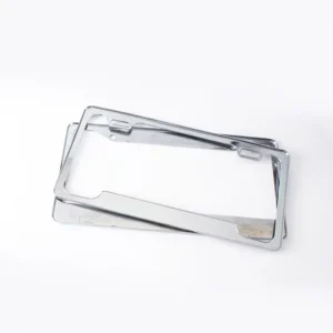 Customized Die Casting Zinc Alloy Vehicle Decorating 12.4*6.4” Car License Plate Frame Holder