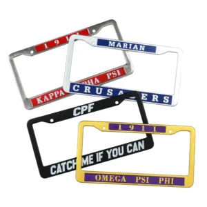 Customized logo License Plate Zinc Alloy Plastic Car License Plate Frame Holder Cover Custom License Plate Frame