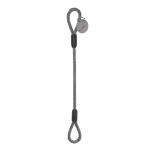 Durable Steel Cable Sling Wire Rope Lifting Slings with Thimble Eye Loop for Overhead Crane Lifting