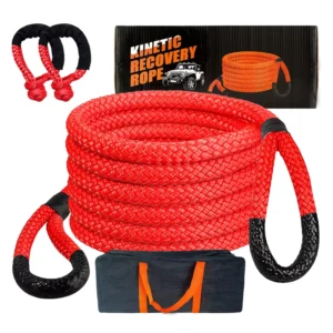 Emergency Off-Road Tools Set Double Braided Nylon Towing Strap 25mm*6m High Abrasion Resistance Truck Towing OEM Brand 6 Month