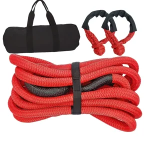 Factory Car Towing Rope Random Color Rescue Tractor Kinetic Winch Rope Nylon UV Resistant 6/9m 8/11/15T