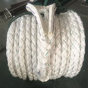 Factory Direct High-Performance 8 Strand Nylon (Polyamide) Braided Towing Rope 100% for Ship Mooring Hinge Marine Supplies