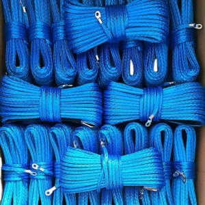 Factory Supply High Strength 1/4 Inch UHMWPE Fiber Braided Manual Towing 12V ATV UTV Synthetic Winch Rope