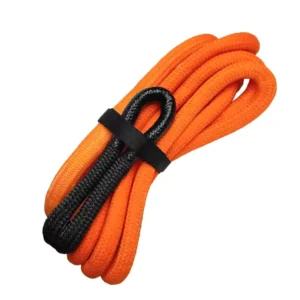 Heavy Duty 15 Ton Nylon Tow Rope 9m X 26mm with Hooks Recovery Strap for Truck SUV Off Road Vehicle Emergency Tool