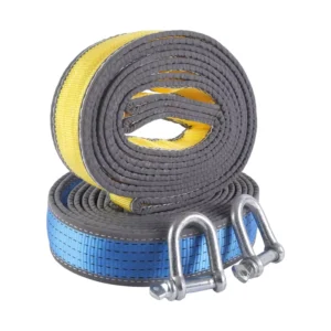 Heavy Duty Emergency Car Tow Rope 100% Polyester 5t Capacity 50MM Customized Length Vehicle Recovery Strap for Quick Rescue Car