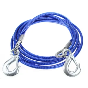 Heavy Duty Emergency Tool Steel Tow Rope with Towing Hook for Car Towing and Recovery