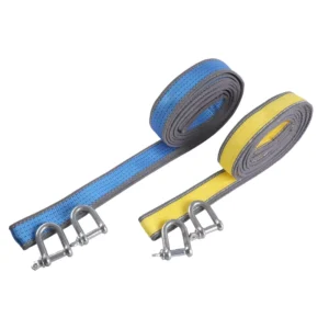 Heavy Duty High Strength Emergency Car Tow Rope 5t Capacity 100% Polyester 50MM Multi function Off Road Vehicle Belt