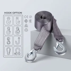 Heavy Duty Polyester Recovery Strap Towing Rope with Storage Bag Emergency Tool