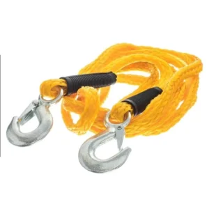 High Quality 14mm 4m Steel Nylon Wire Tow Strap Towing Rope with Hooks for Heavy Duty Car Emergency