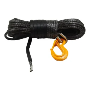 High Strength 12V Electric Synthetic Winch Rope 34,000lbs Tow Rope for 4×4 Off-Road Vehicles Emergency Tool