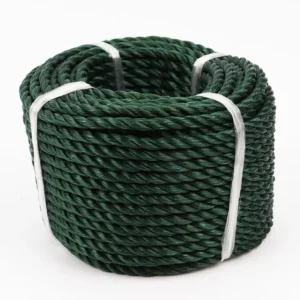 High Strength 3 Strand Pp PP PE Twisted Braided Packaging Rope For Fishing Marine