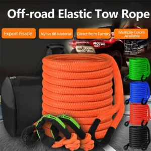 High Strength Nylon Kinetic Recovery Tow Rope Soft Shackle Off Road Vehicle Rescue and Extraction Kit