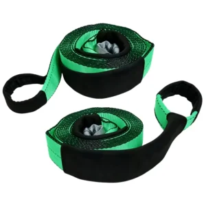 High Strength Polyester Recovery Straps Towing Rope for Stuck Car SUV 4×4 Roadside Emergency Recovery Kit