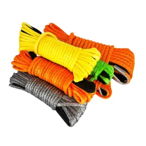 High Strength UHMWPE Colorful Winch Rope Fiber Braided Towing Rope for Off Road Car Rescue Emergency Tool Kit