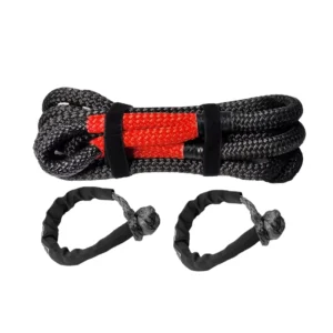 High Tensile Double Braided Recovery Rope Car Tow Rope Towing UHWMPE Emergency Tool Kit Poly Bag OEM Box 1in X 30ft