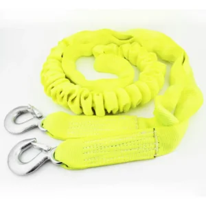 High Visibility Yellow Nylon Rope with 40 000LB Strength Car Tow Rope with Elastic Recovery Feature