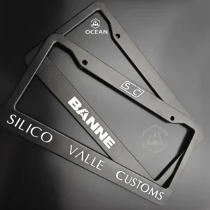 New Design Manufactures Custom Engrave Laser Engraving Car License Plate Guard Frame