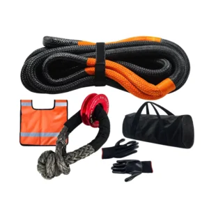 Nylon Braided Emergency Tow Rope 22mm 6m for Utility Vehicle High Strength Recovery and Off Road Towing
