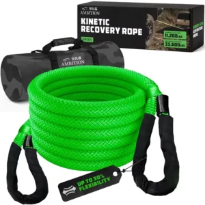 Off-Road Vehicle Tow Rope Waterproof Moderately Stretchable Nylon for Car Recovery Marine