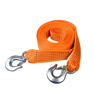 Off road Car Tow Recovery Rope with Forged Hook and 2 inch Polyester Belt 5000kg Break Strength CE Certified