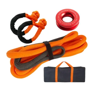Off road Round Nylon Rope Kinetic Recovery Kit Reocvery Rope Heavy Duty Car Tow Rope Kit for 4×4